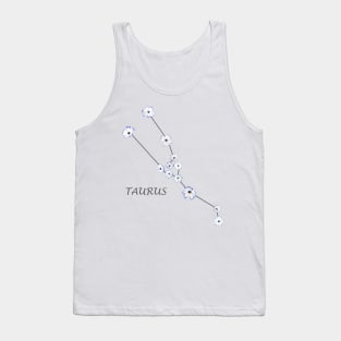 Taurus Zodiac horoscope Constellation Sticker flower Tank Top